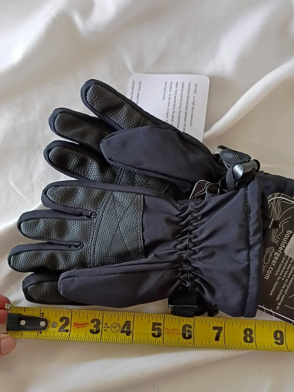 NWT Boulder Gear Black Mogul II Youth XSmall Gloves Winter Waterproof Breathable